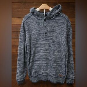 Button Up Men’s Button-Up Hoodie Size Large